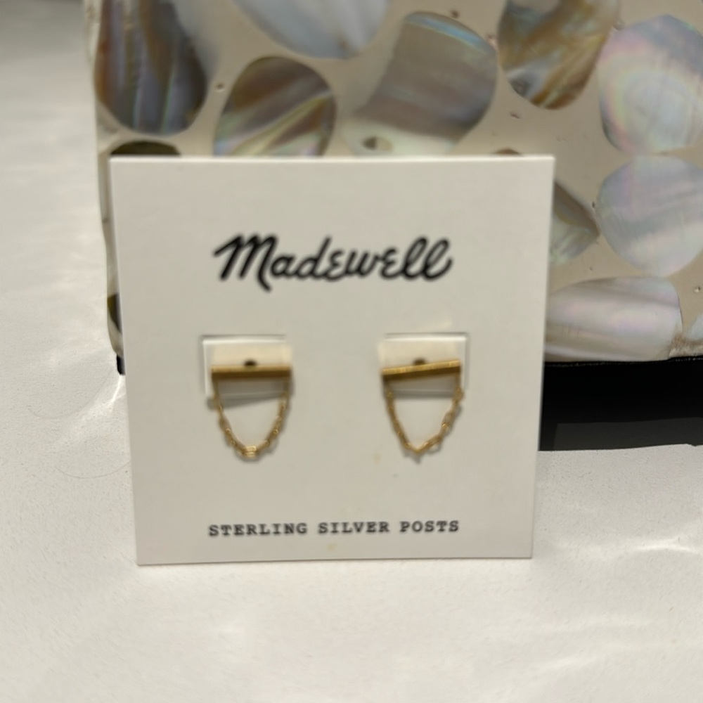 Madewell earrings with sterling silver posts